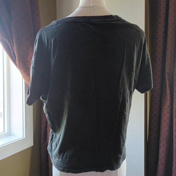 Pink Victoria's Secret - Black Tee with White Fruit Pattern - Picture 2 of 4